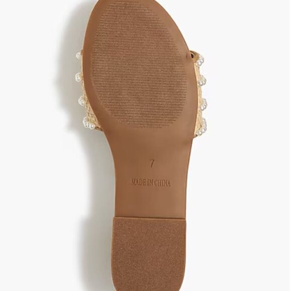 J.Crew Factory Pearl slide sandals NWT - Picture 4 of 5